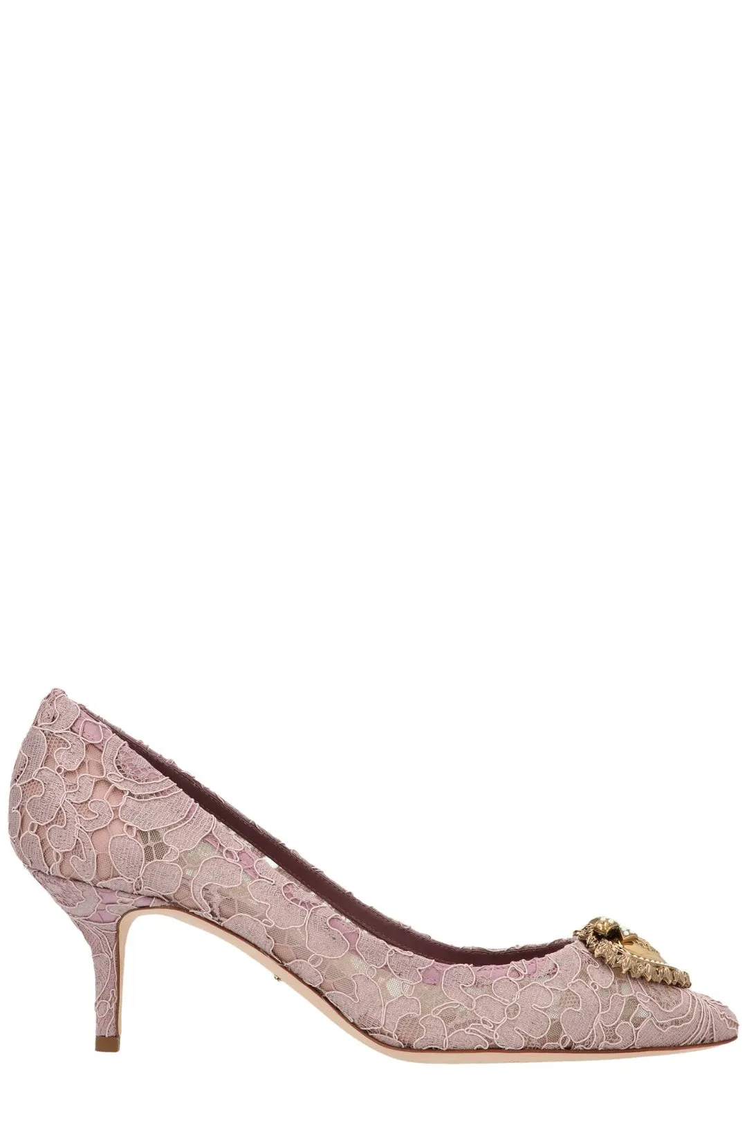 Dolce & Gabbana Lace Detailed Pointed-Toe Pumps