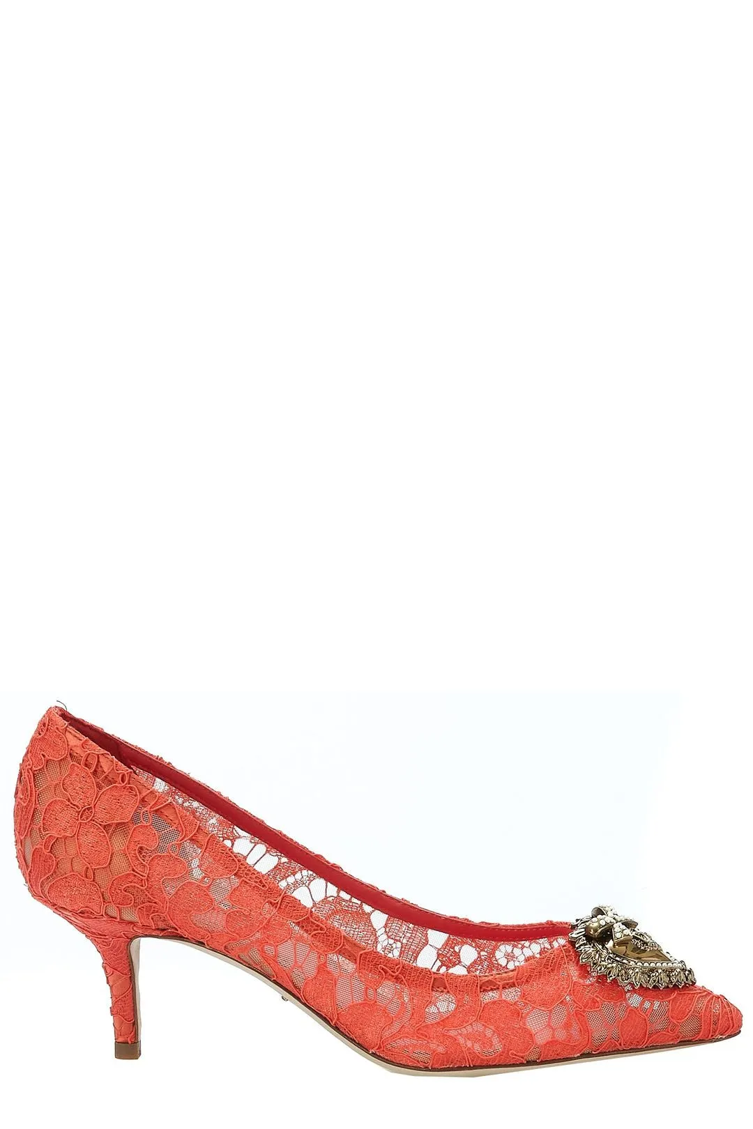 Dolce & Gabbana Lace Detailed Pointed-Toe Pumps