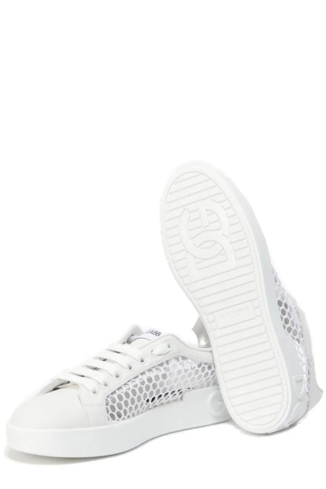 Dolce & Gabbana Logo Mesh-Detailed Sneakers