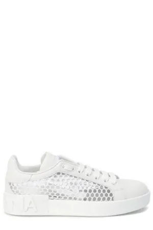 Dolce & Gabbana Logo Mesh-Detailed Sneakers