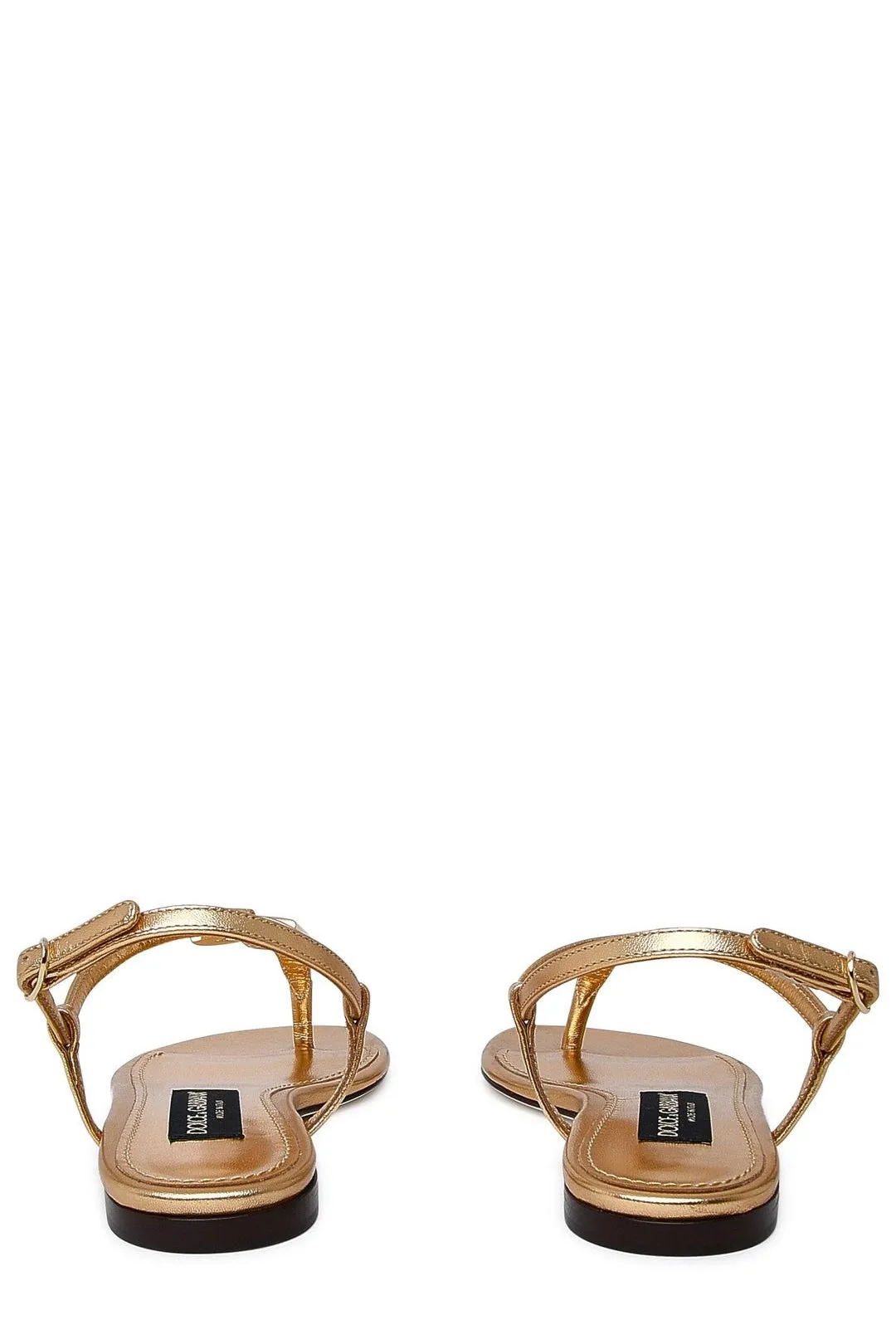 Dolce & Gabbana Logo-Plaque Thong Sandals
