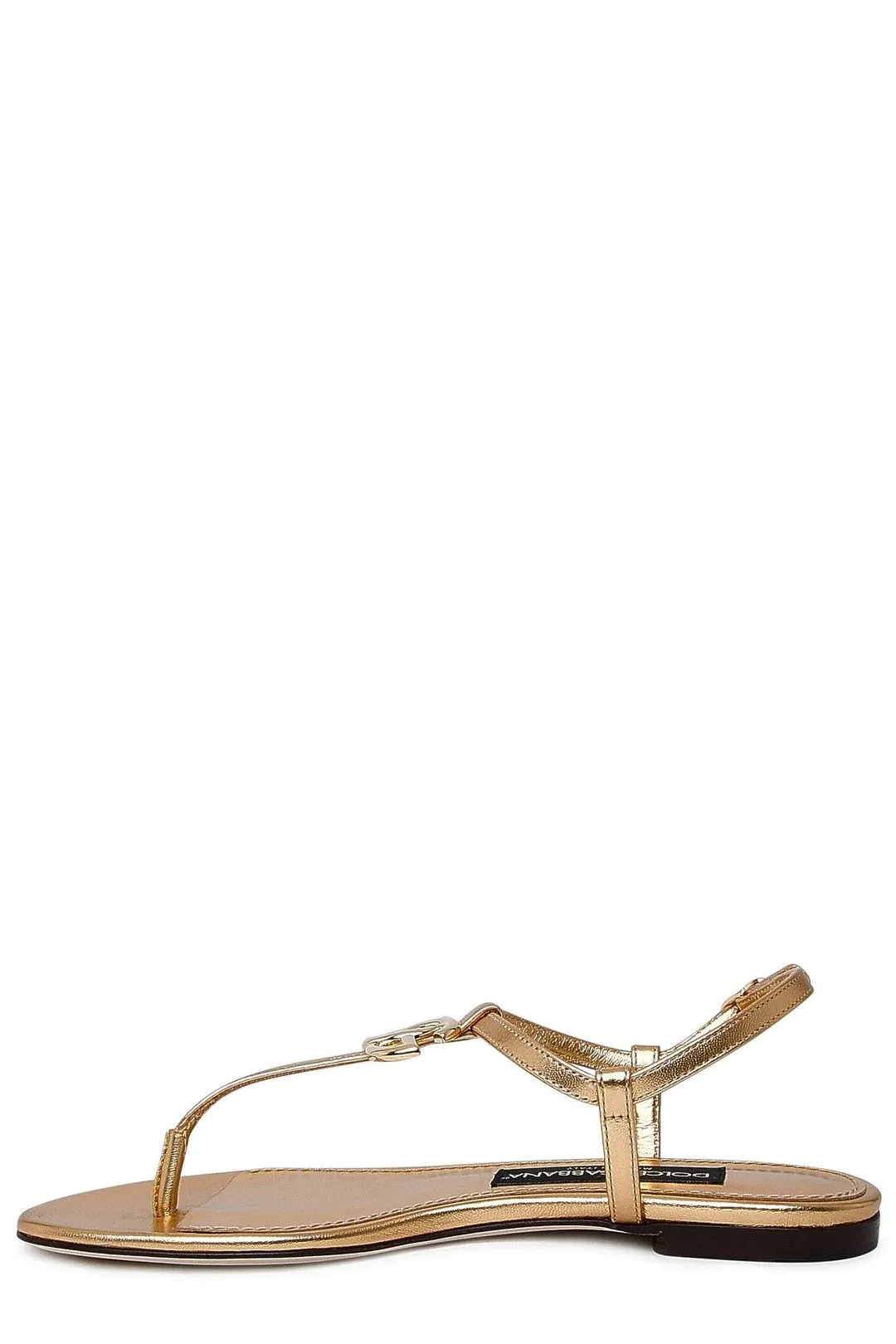 Dolce & Gabbana Logo-Plaque Thong Sandals