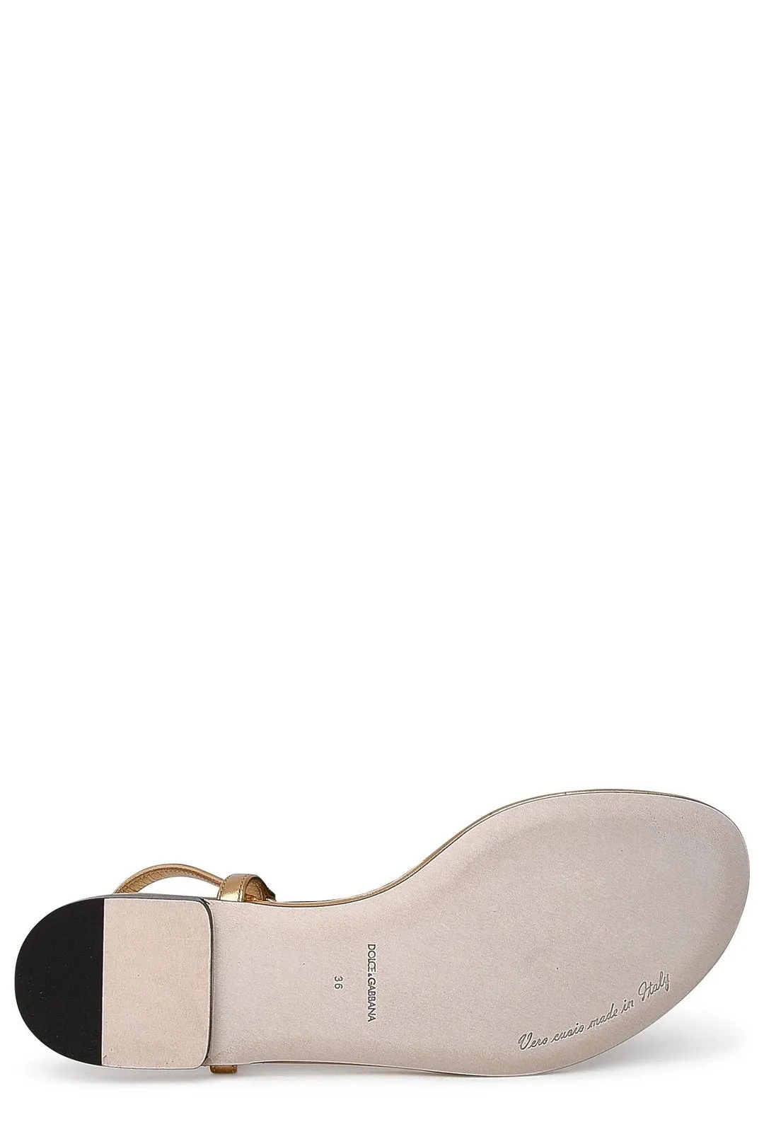 Dolce & Gabbana Logo-Plaque Thong Sandals