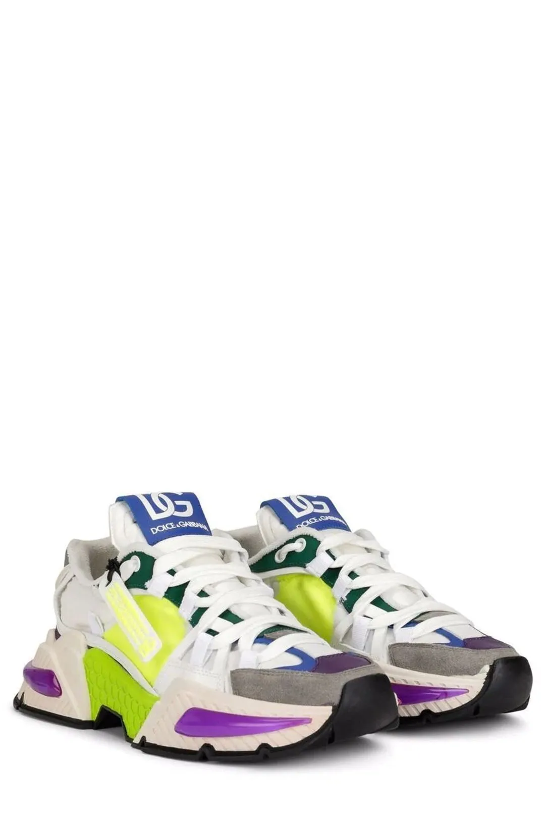 Dolce & Gabbana Panelled Lace-Up Sneakers
