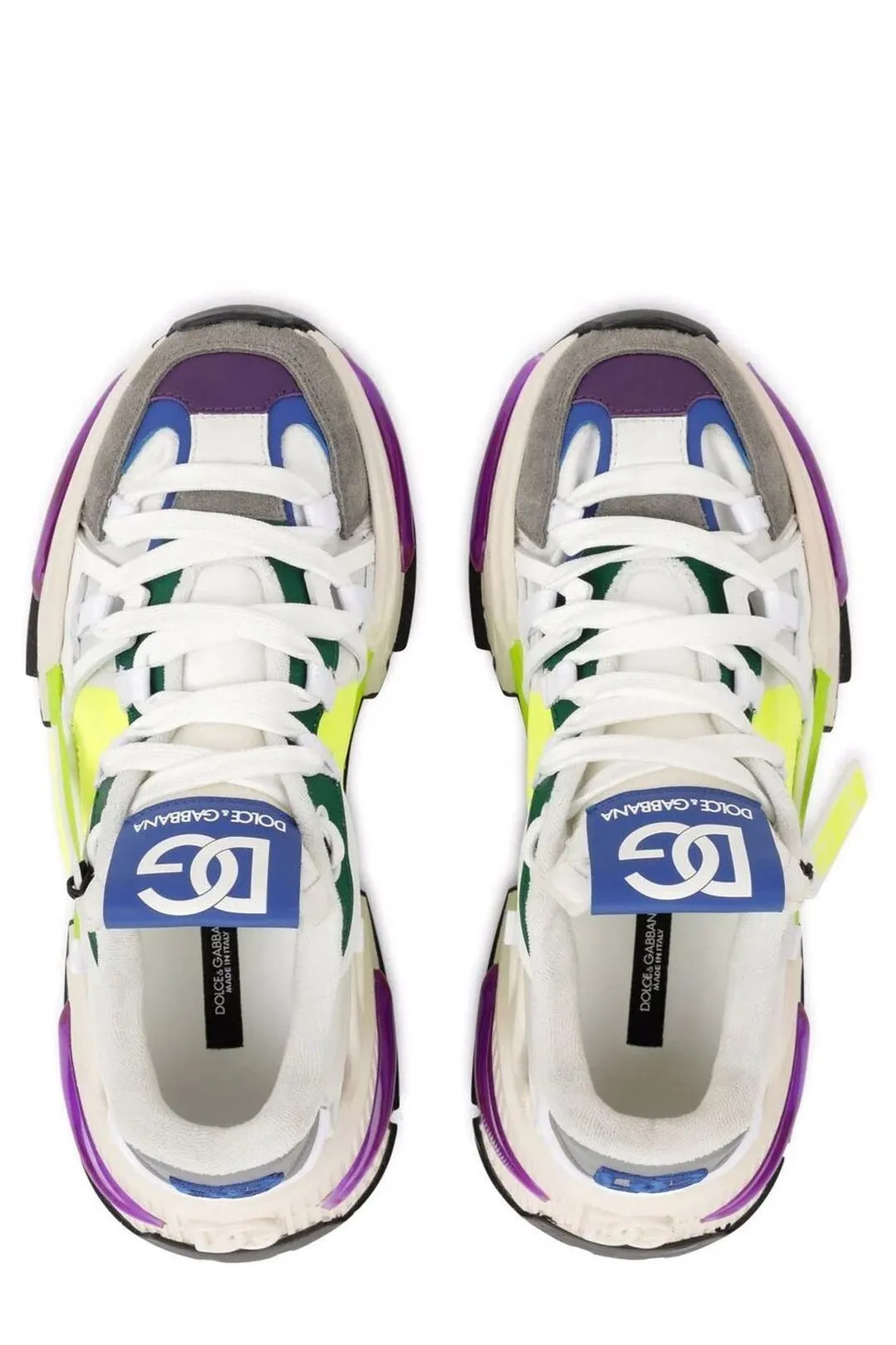 Dolce & Gabbana Panelled Lace-Up Sneakers
