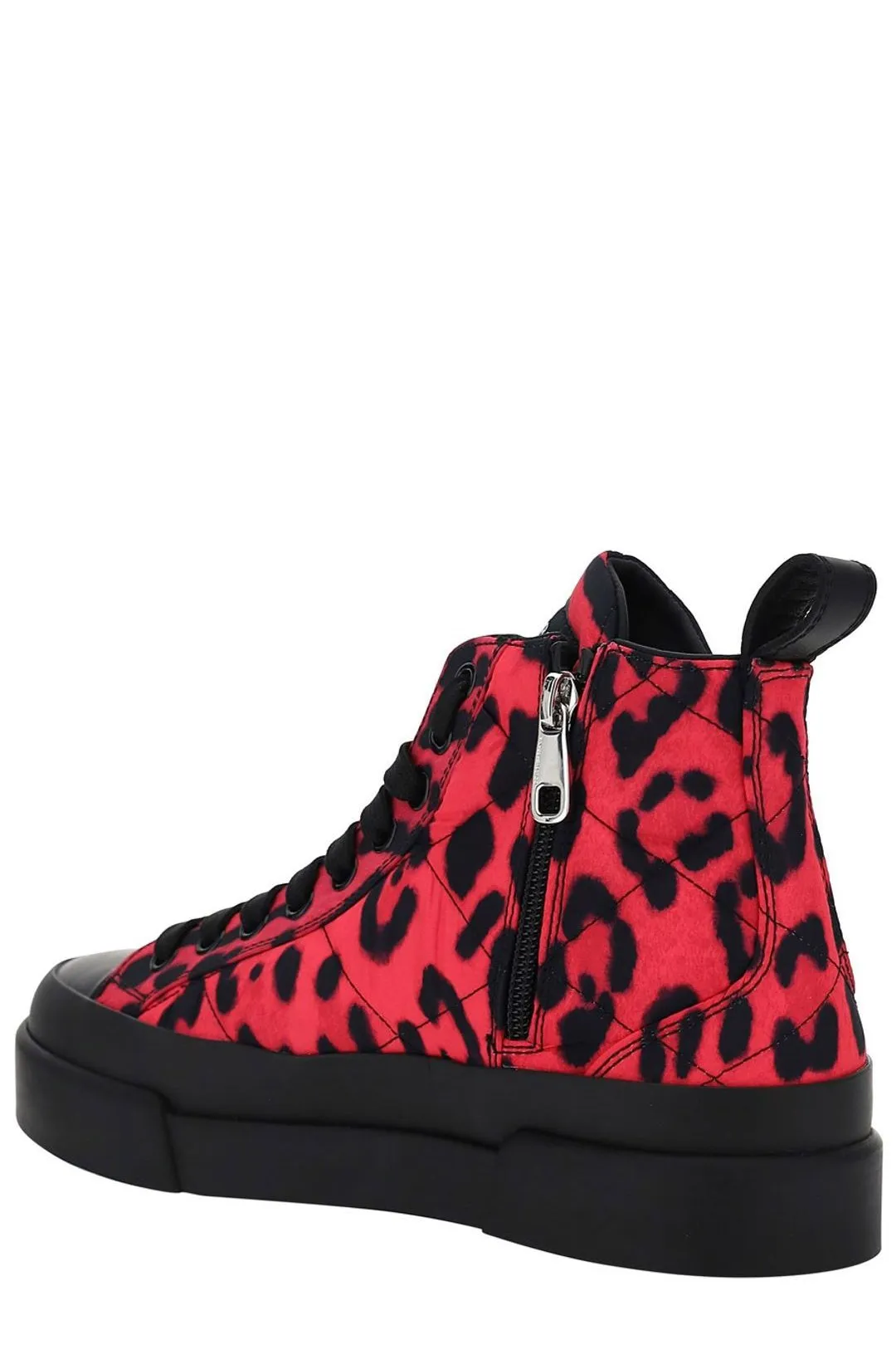 Dolce & Gabbana Printed Quilted Mid-Top Sneakers
