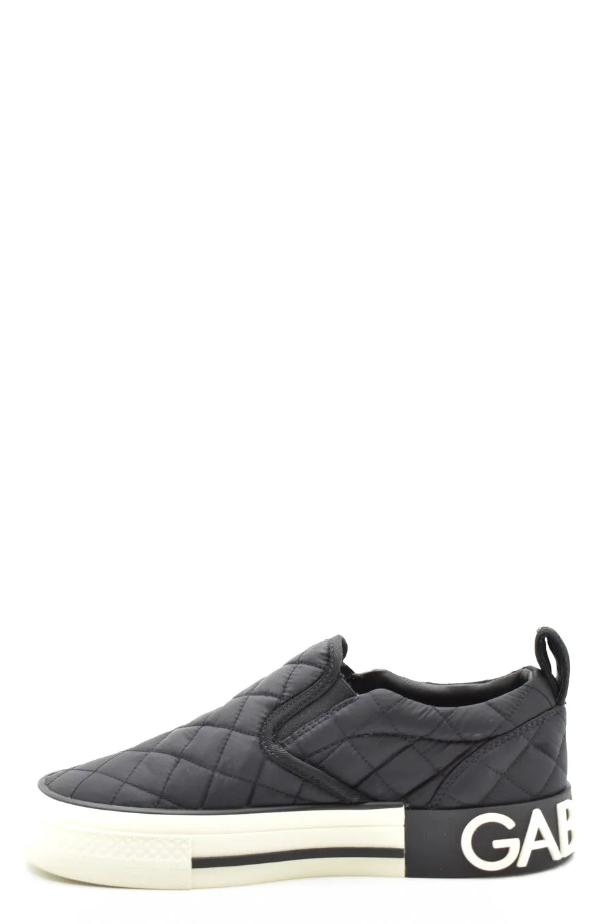 Dolce & Gabbana Round Toe Quilted Sneakers