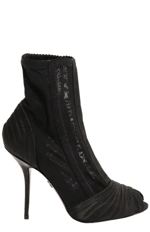 Dolce & Gabbana Semi-Sheer Sock Boots