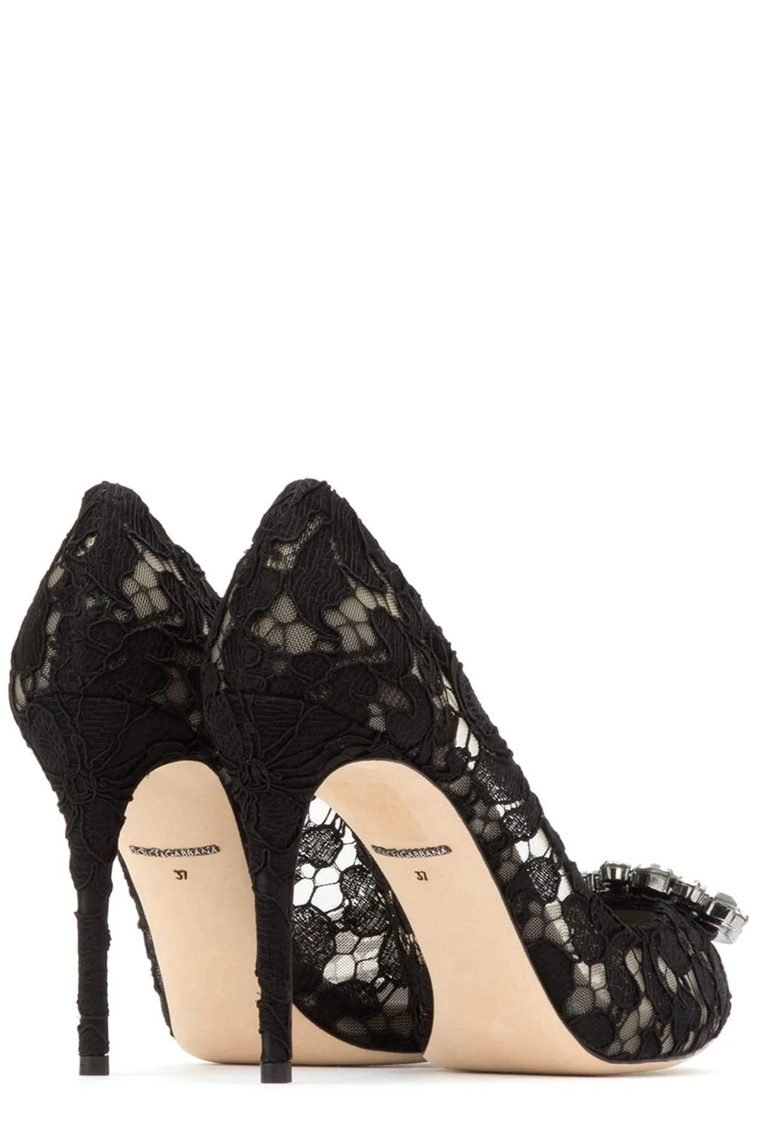Dolce & Gabbana Slip-On Lace Pumps