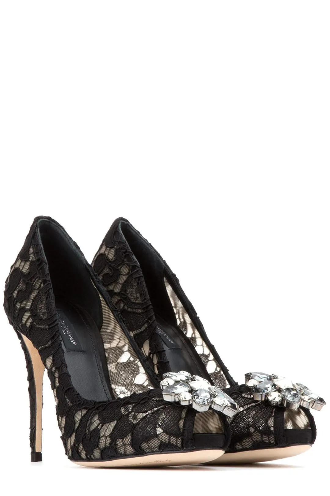 Dolce & Gabbana Slip-On Lace Pumps