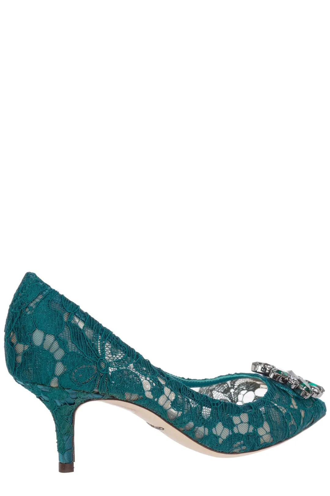 Dolce & Gabbana Taormina Lace Embellished Pumps