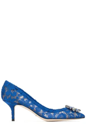 Dolce & Gabbana Taormina Lace Embellished Pumps