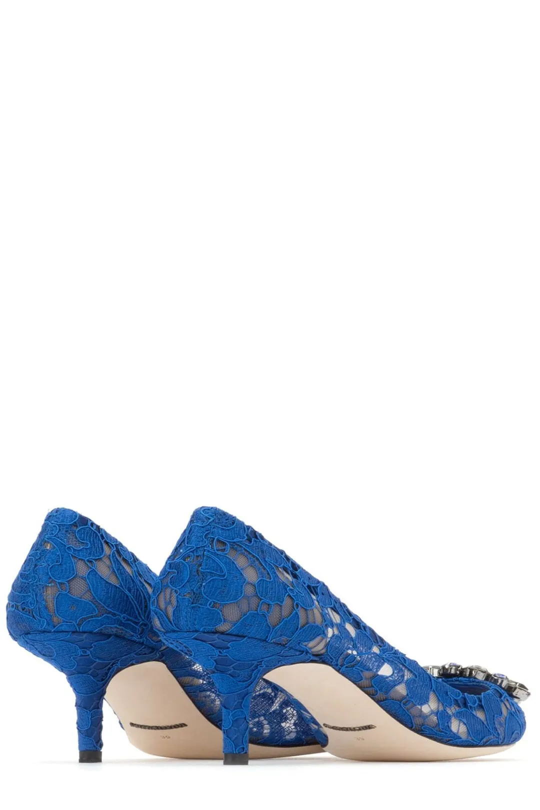 Dolce & Gabbana Taormina Lace Embellished Pumps