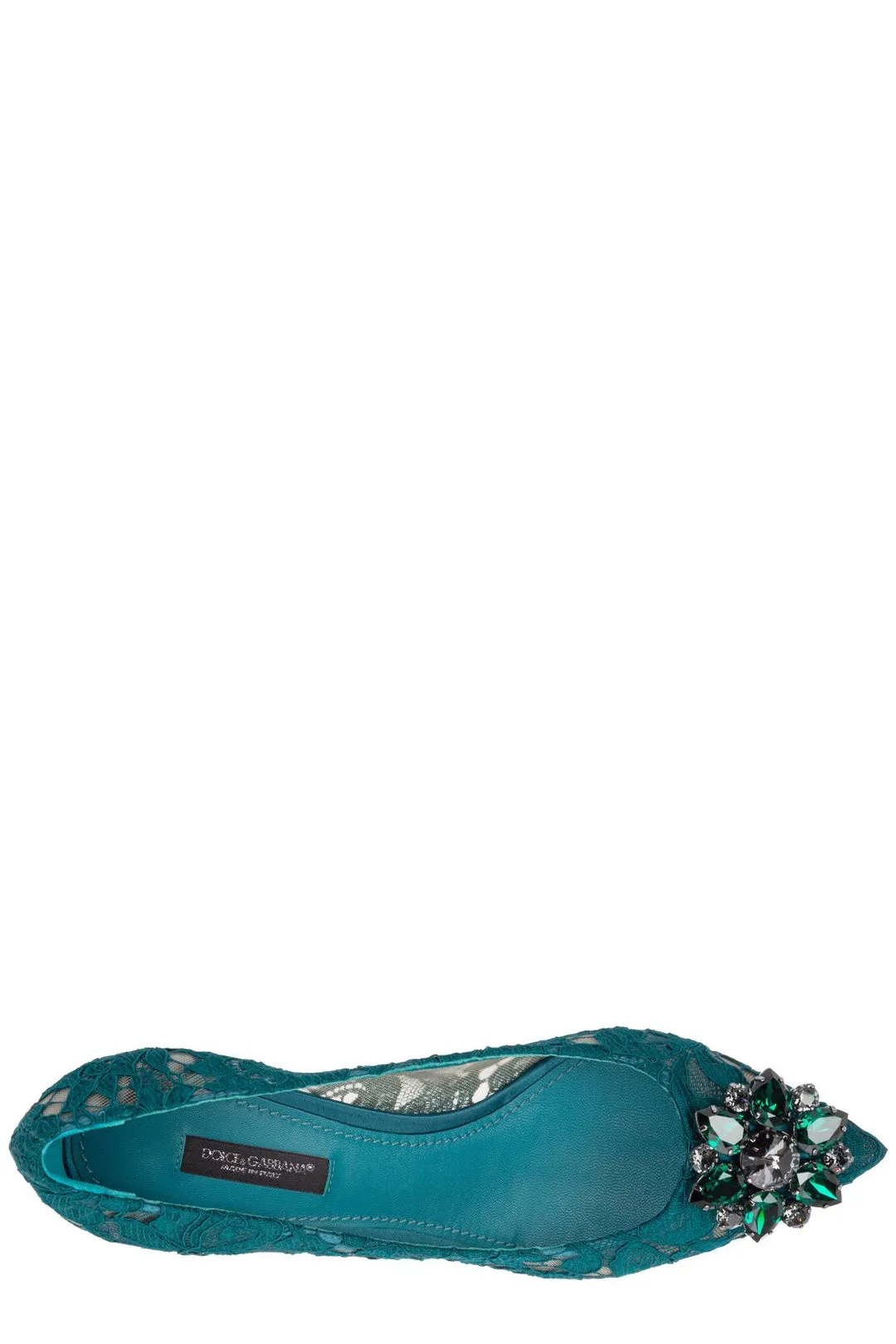 Dolce & Gabbana Taormina Lace Embellished Pumps