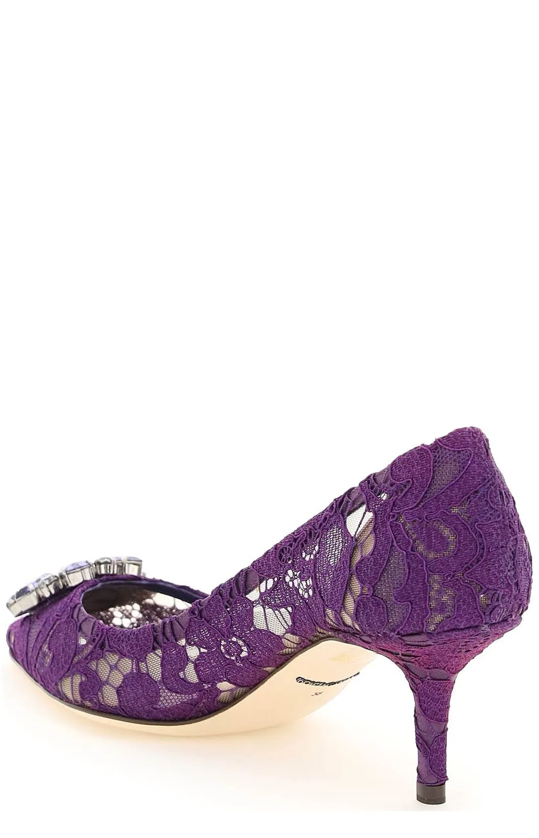 Dolce & Gabbana Taormina Lace Embellished Pumps