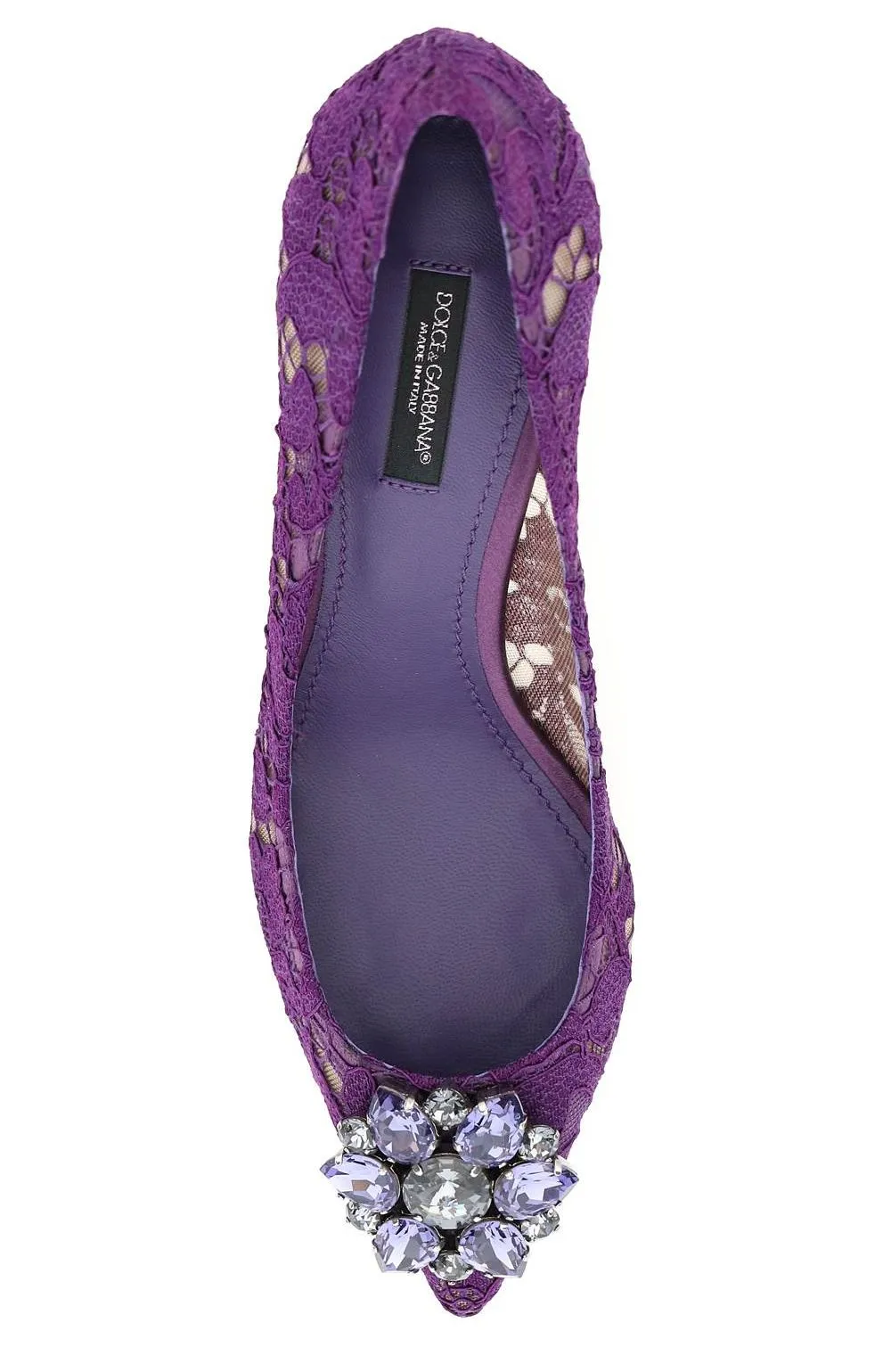 Dolce & Gabbana Taormina Lace Embellished Pumps