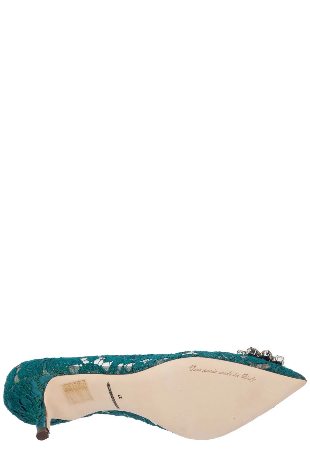 Dolce & Gabbana Taormina Lace Embellished Pumps