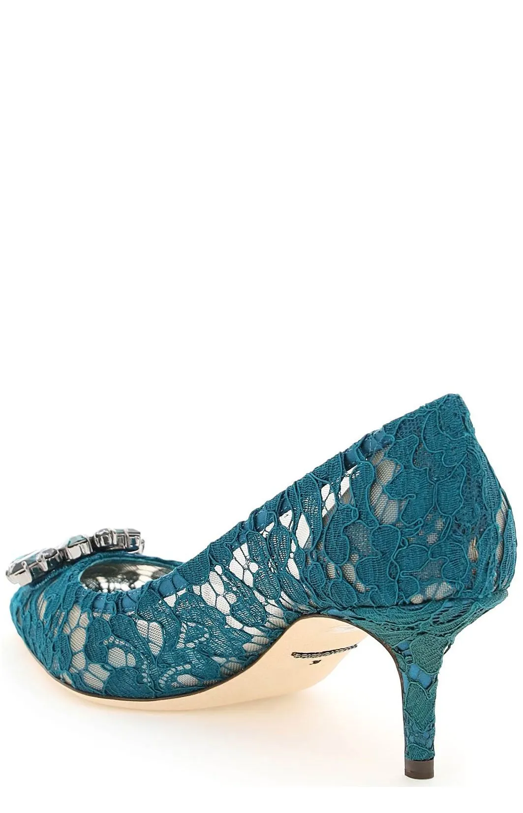 Dolce & Gabbana Taormina Lace Embellished Pumps
