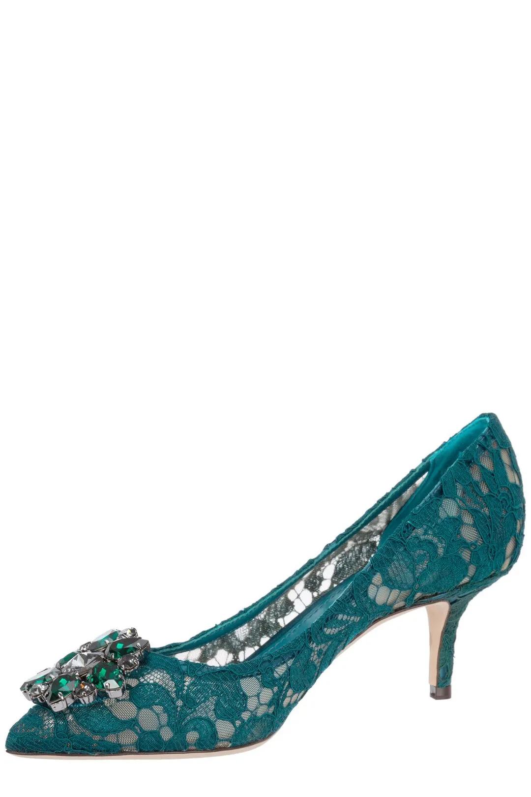 Dolce & Gabbana Taormina Lace Embellished Pumps