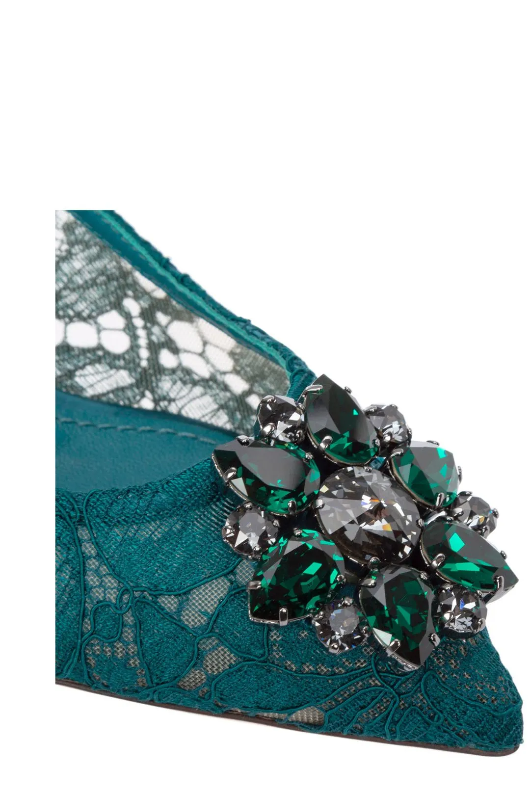 Dolce & Gabbana Taormina Lace Embellished Pumps