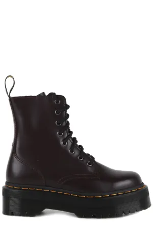 Dr. Martens Lace-Up Round Toe Chunky Boots