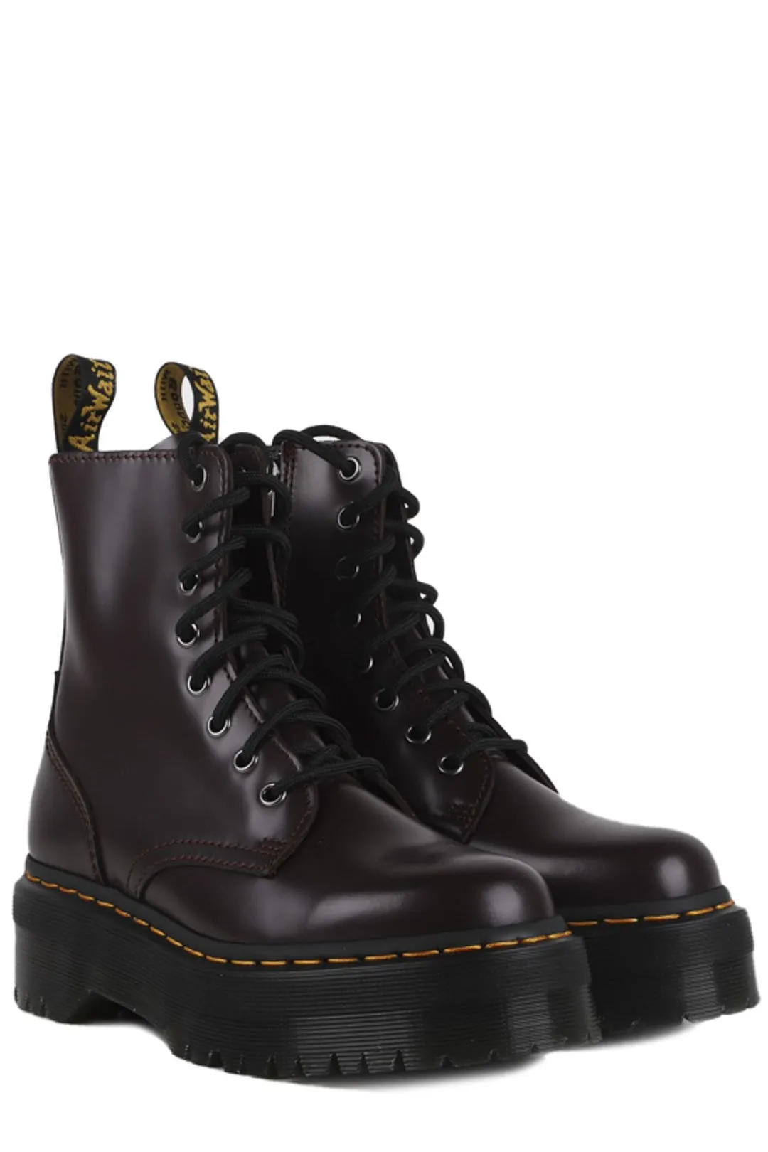 Dr. Martens Lace-Up Round Toe Chunky Boots