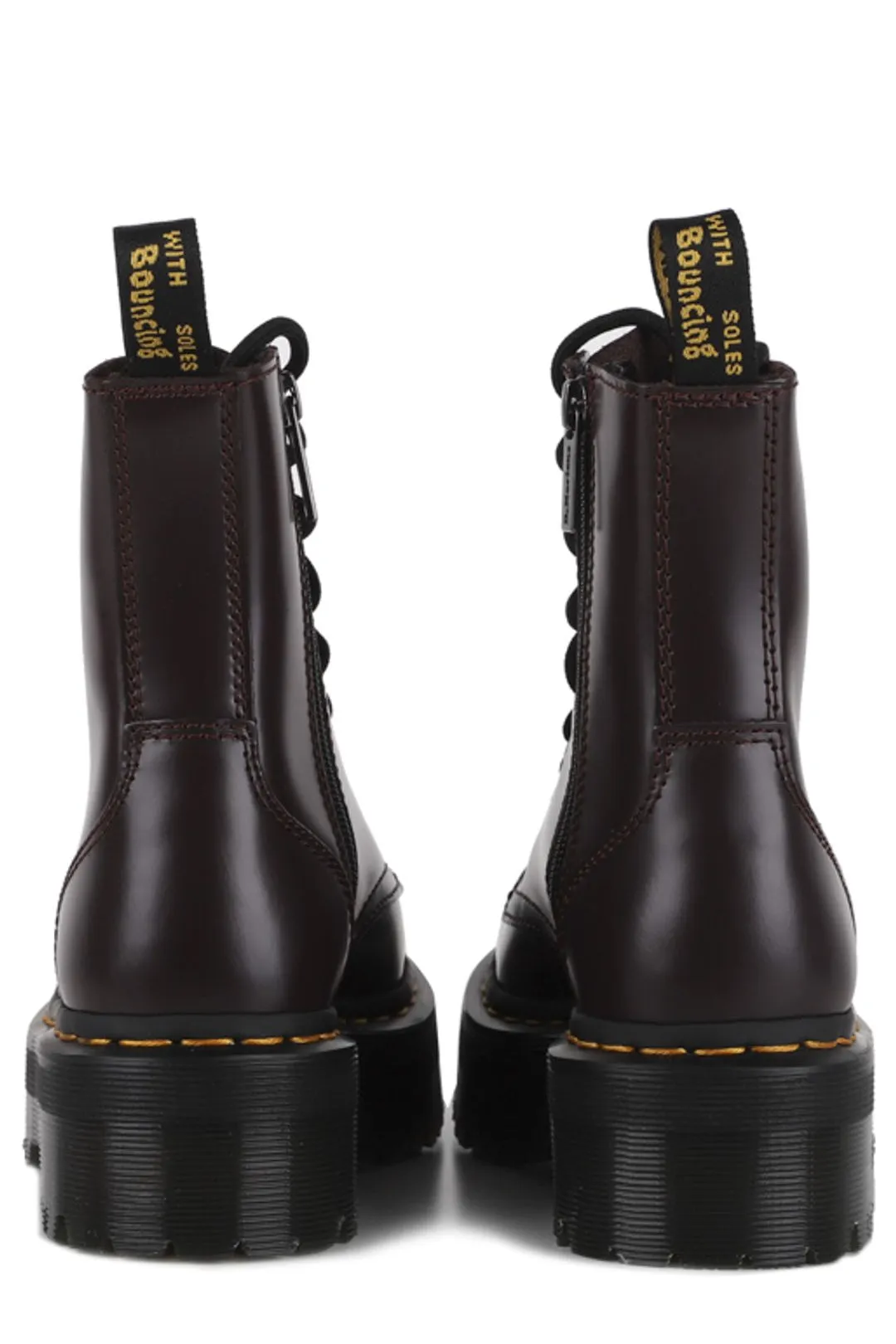 Dr. Martens Lace-Up Round Toe Chunky Boots