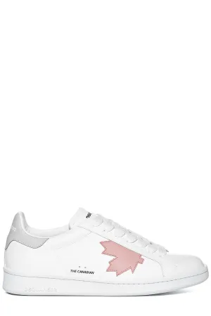 Dsquared2 Glittered Logo Low-Top Sneakers