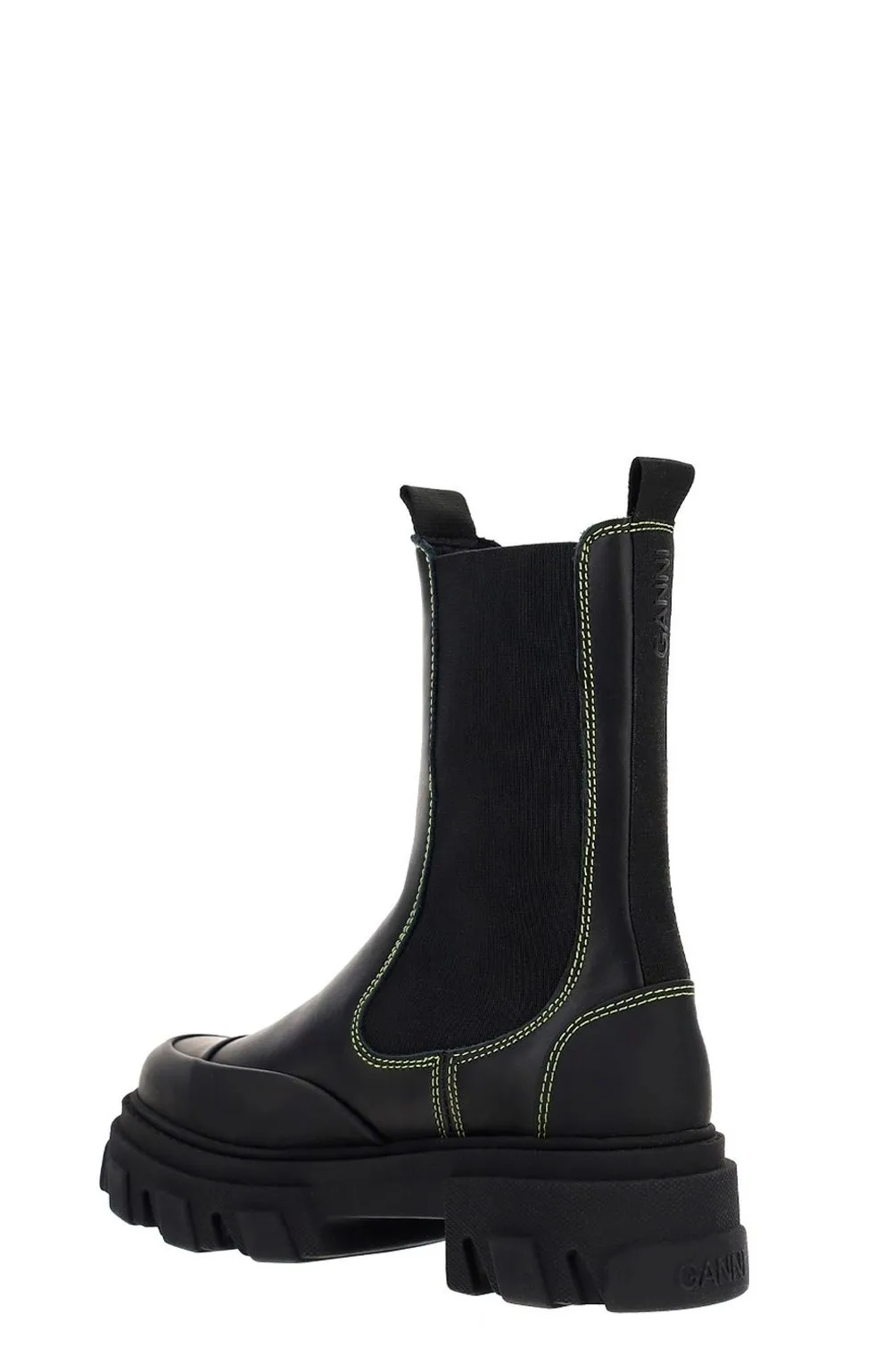Ganni Contrast Stitch Chelsea Boots