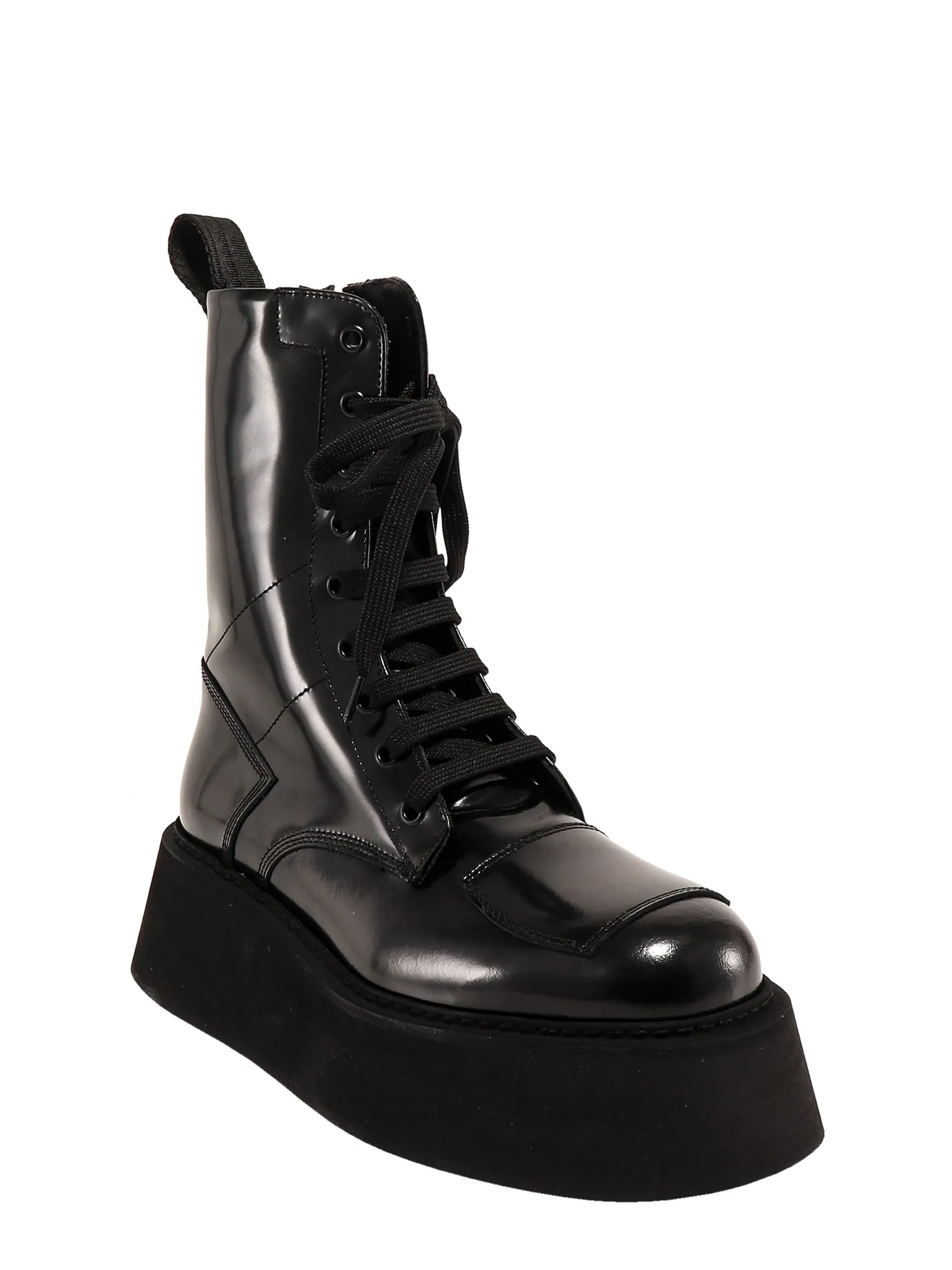 GCDS Logo Zipped Platform Boots
