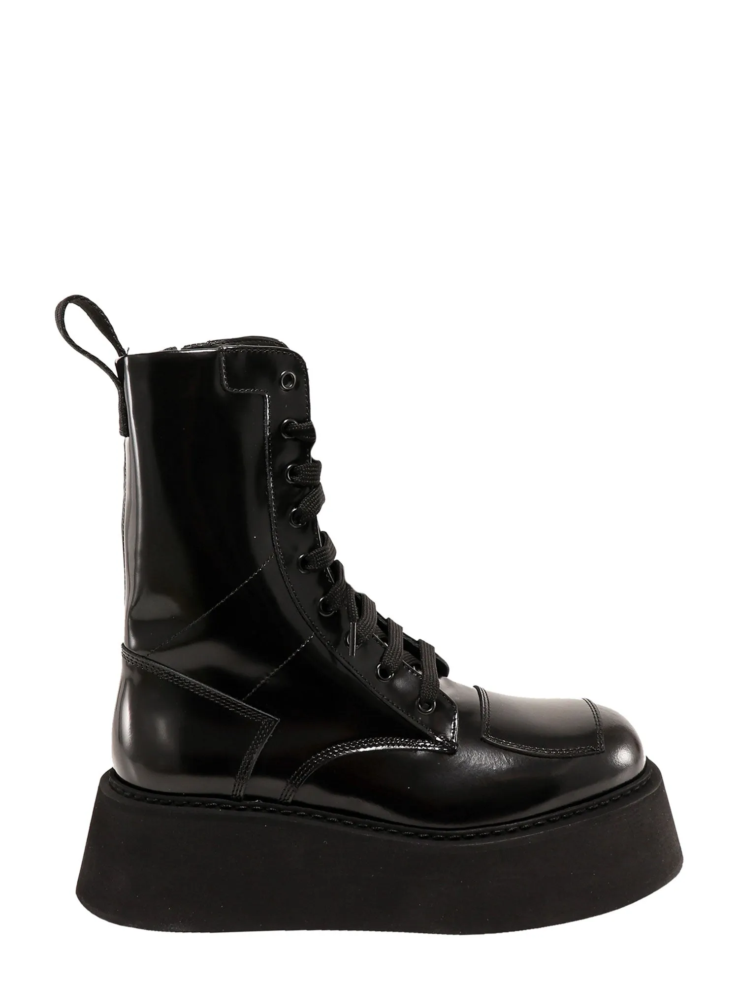 GCDS Logo Zipped Platform Boots