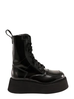 GCDS Logo Zipped Platform Boots