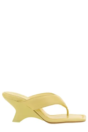 GIA BORGHINI Logo Detailed Slip-On Sandals