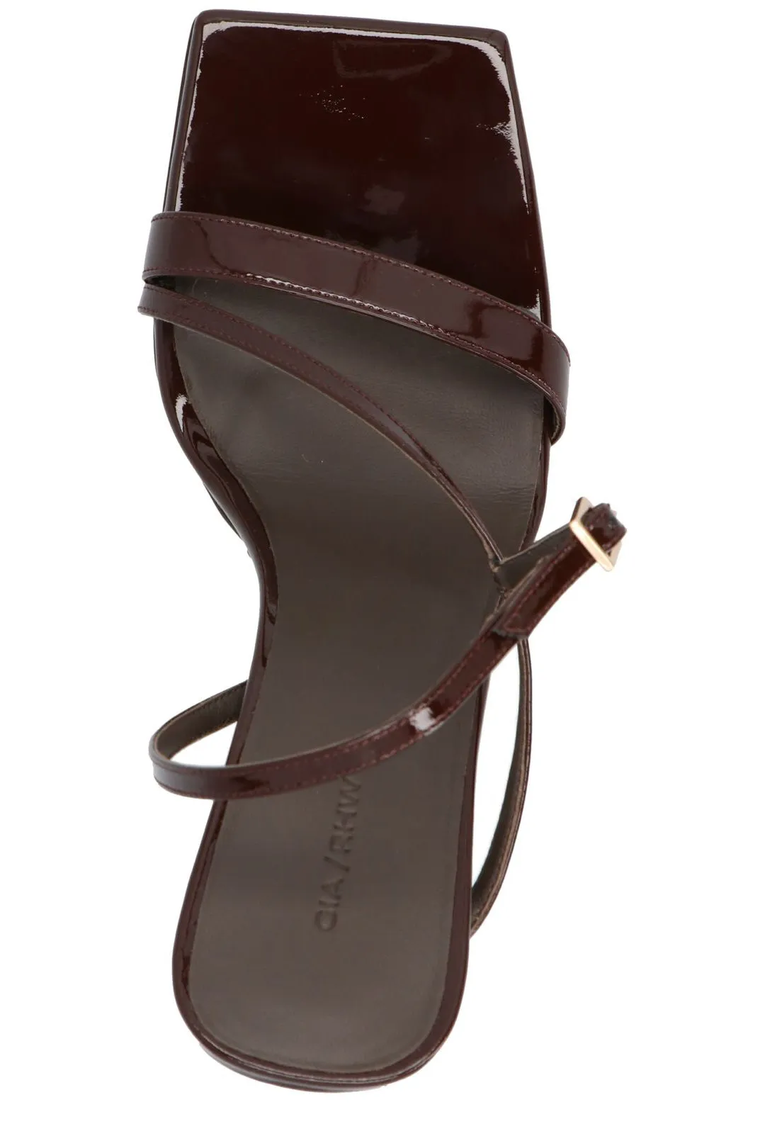 GIA BORGHINI Rosie Logo Detailed Slingback Sandals