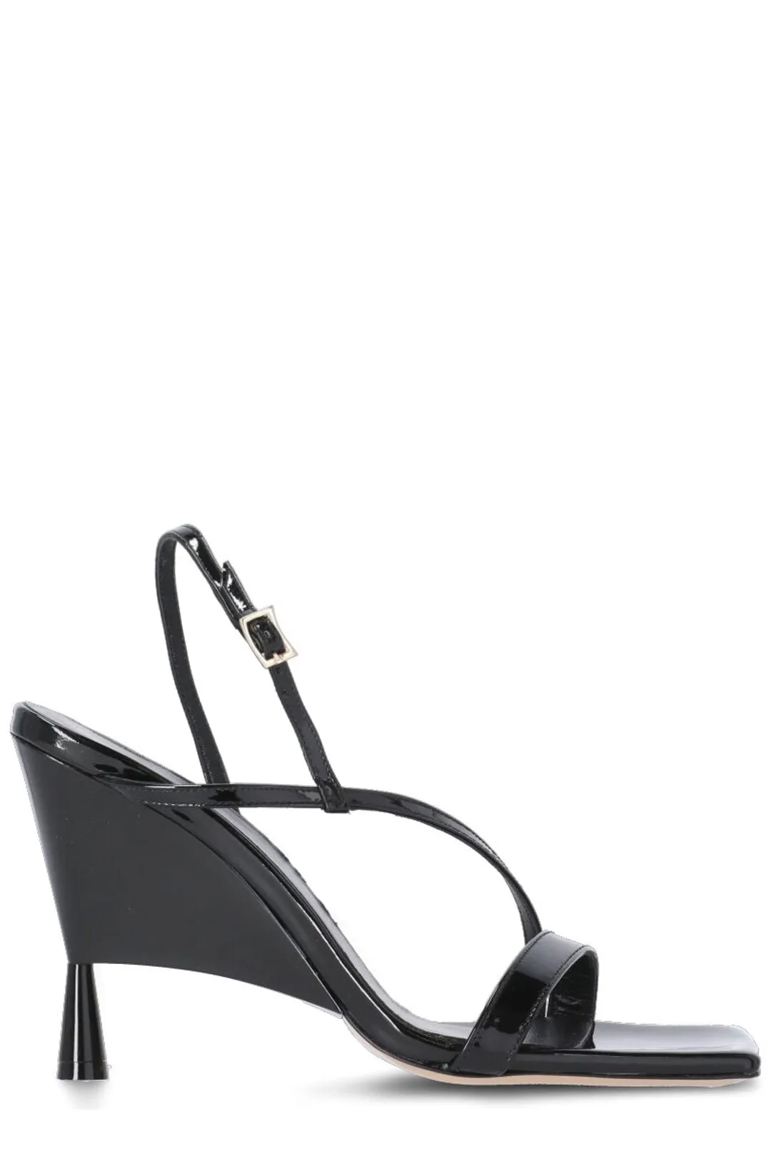 GIA BORGHINI Rosie Logo Detailed Slingback Sandals