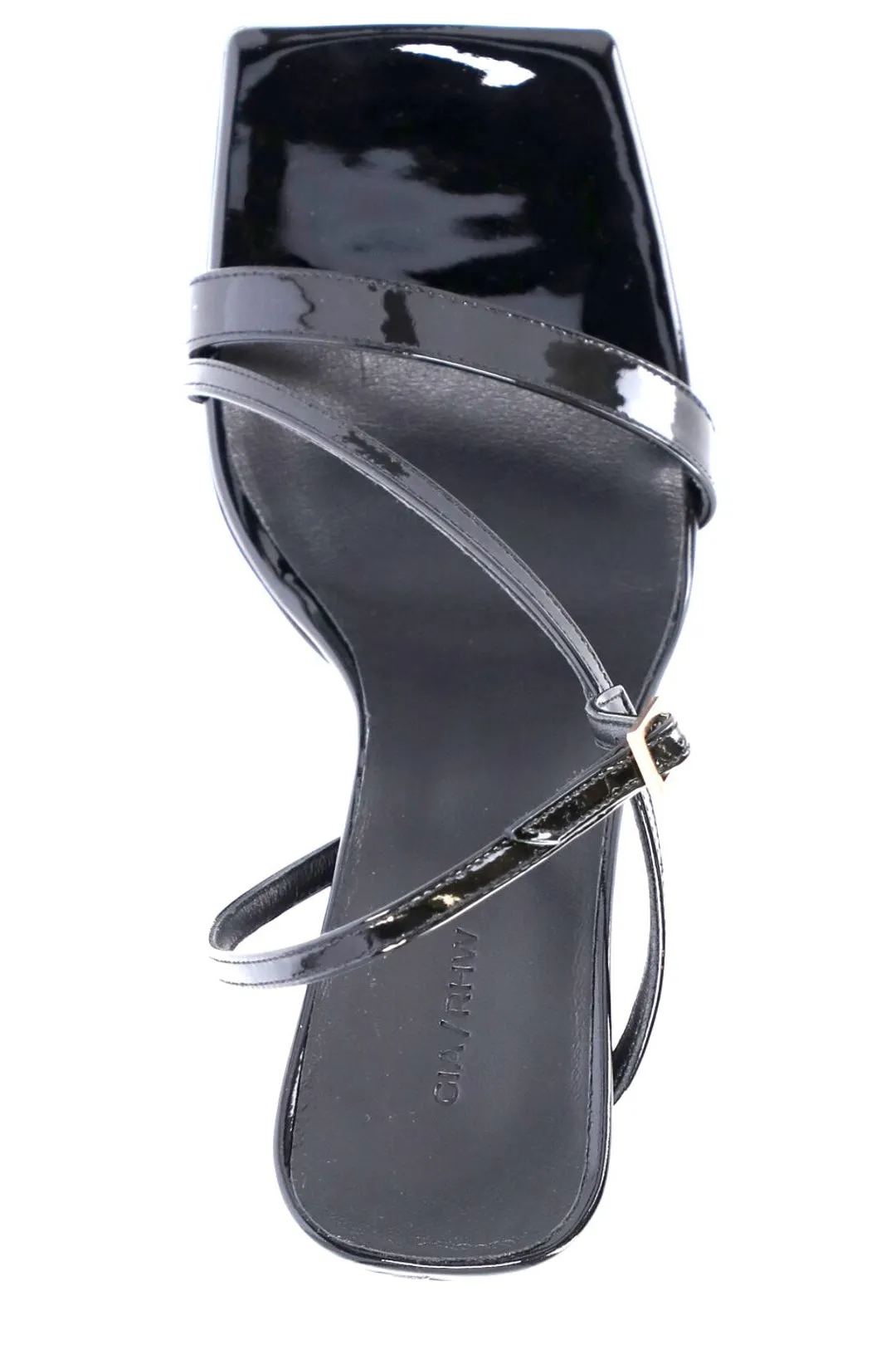 GIA BORGHINI Rosie Logo Detailed Slingback Sandals