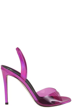 Giuseppe Zanotti Lilibeth Plexy Open Toe Sandals