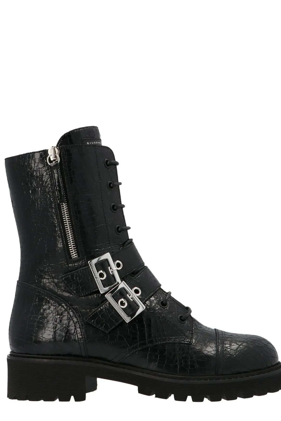 Giuseppe Zanotti Urban Biker Buckle Detailed Boots