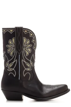 Golden Goose Deluxe Brand Embroidered Cowboy Boots