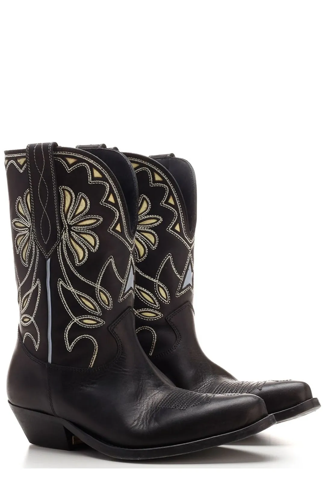 Golden Goose Deluxe Brand Embroidered Cowboy Boots