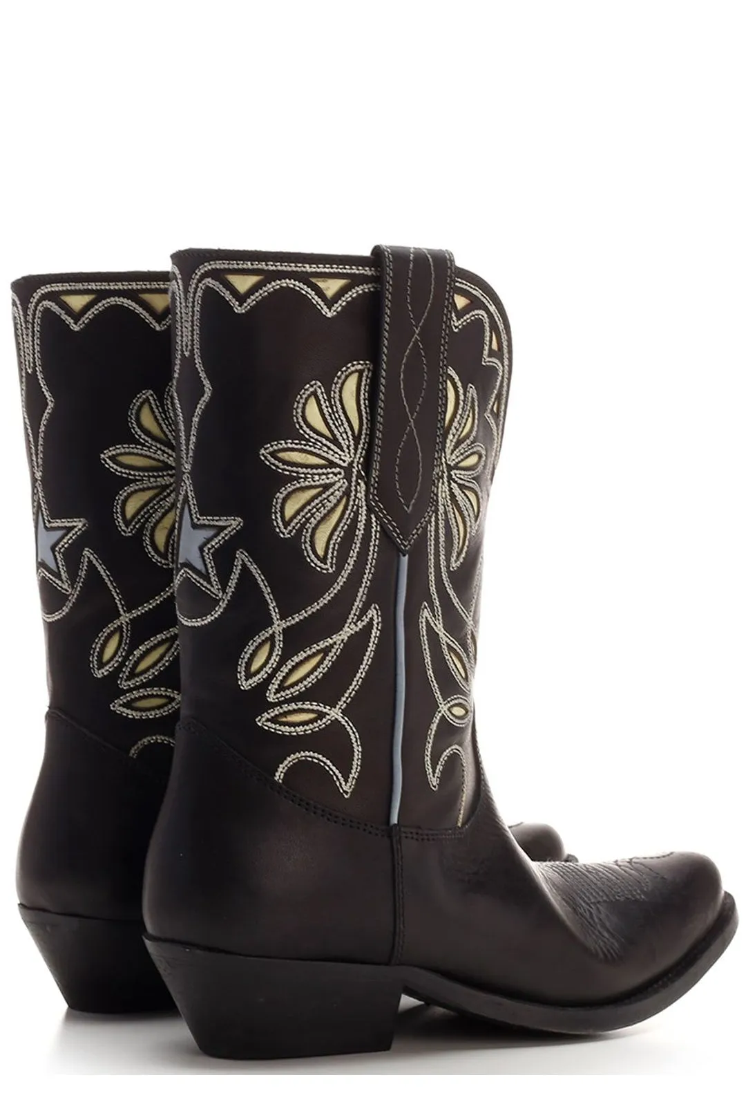 Golden Goose Deluxe Brand Embroidered Cowboy Boots