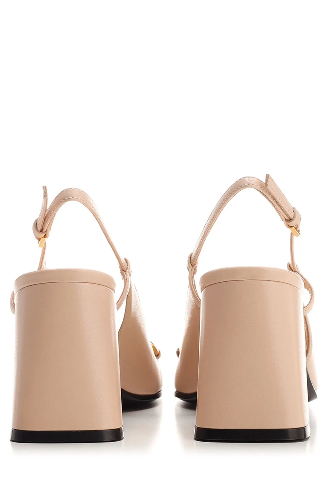 Gucci Horsebit Mid-Heel Slingback Pumps