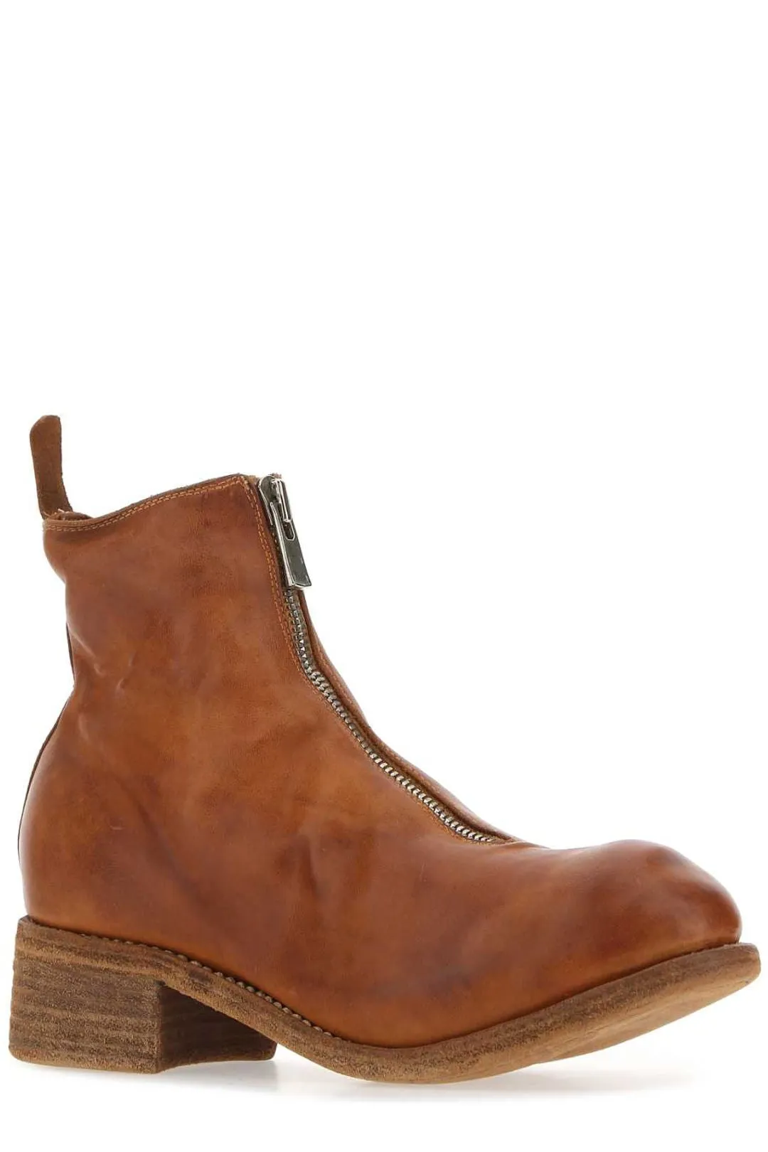 Guidi PL1 Zipped Round Toe Boots