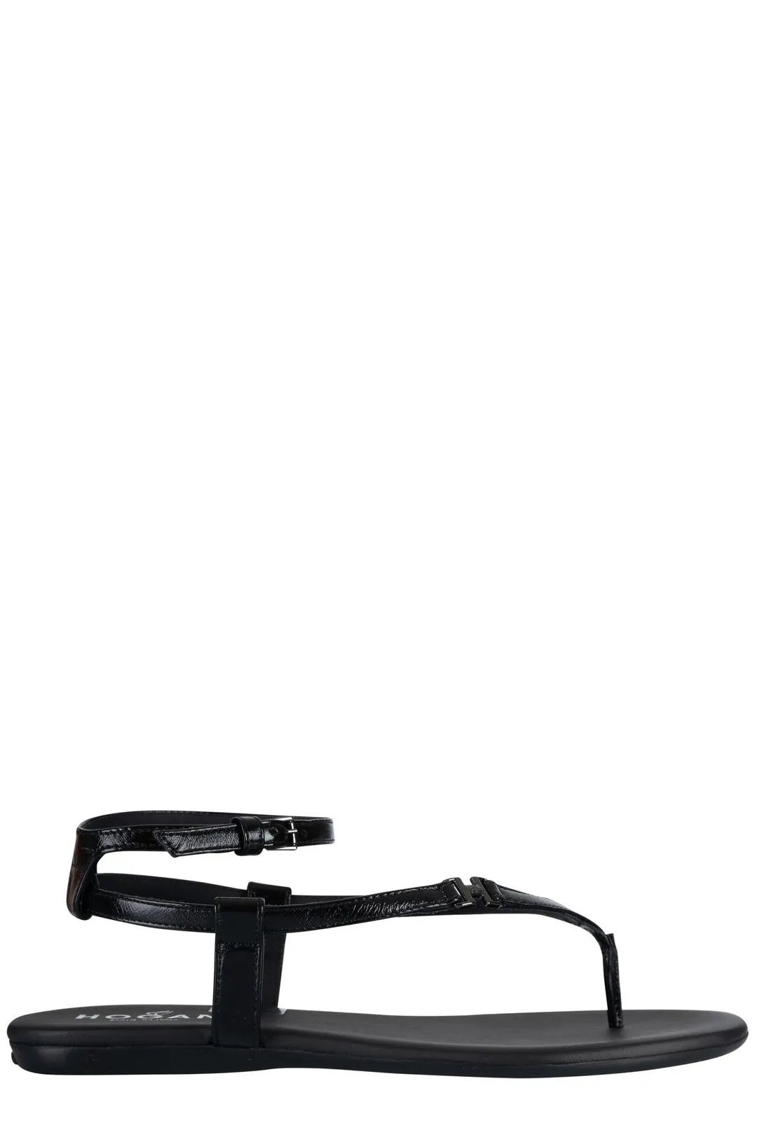 Hogan Ankle Strap Thong Sandals