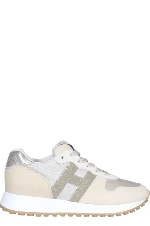 Hogan H Logo Detailed Lace-Up Sneakers