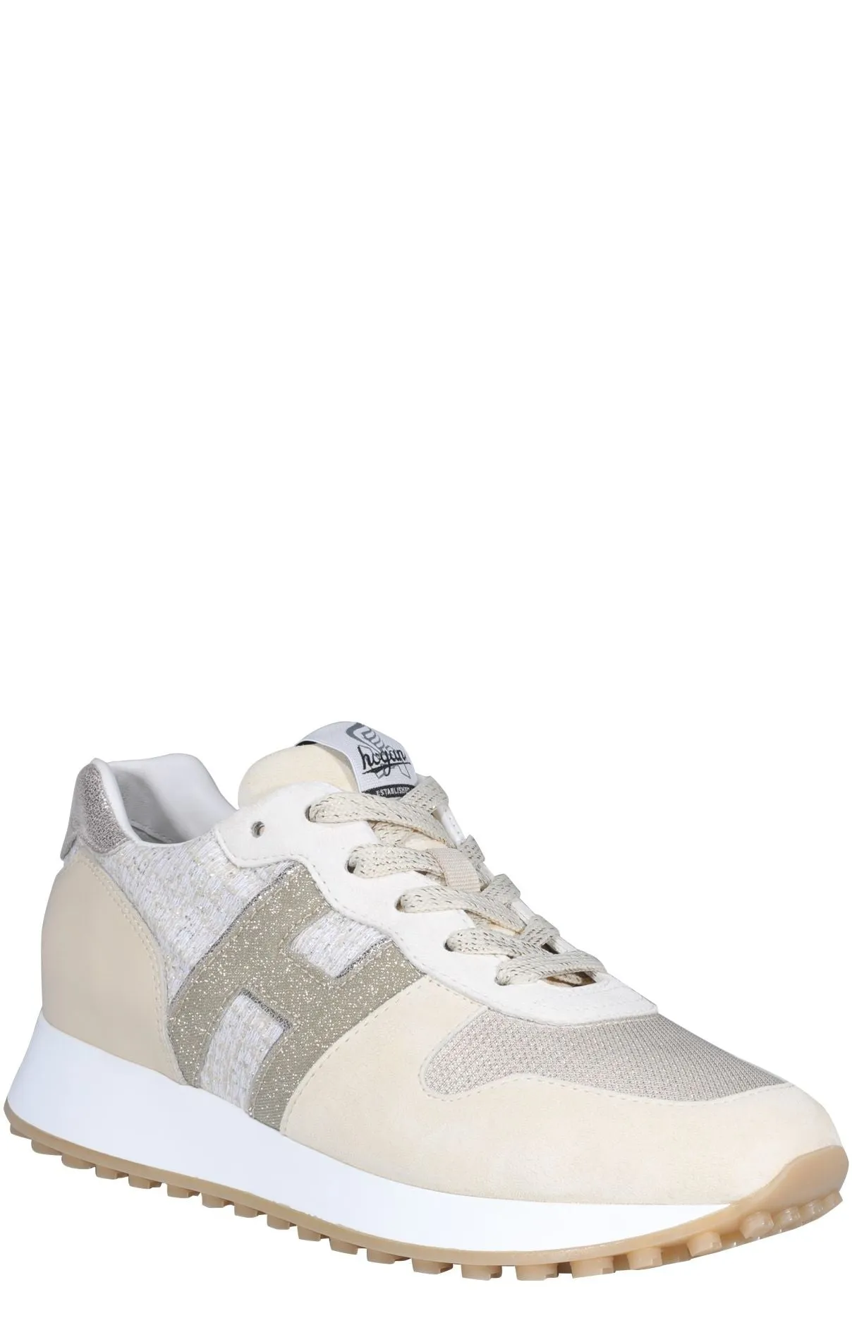 Hogan H Logo Detailed Lace-Up Sneakers