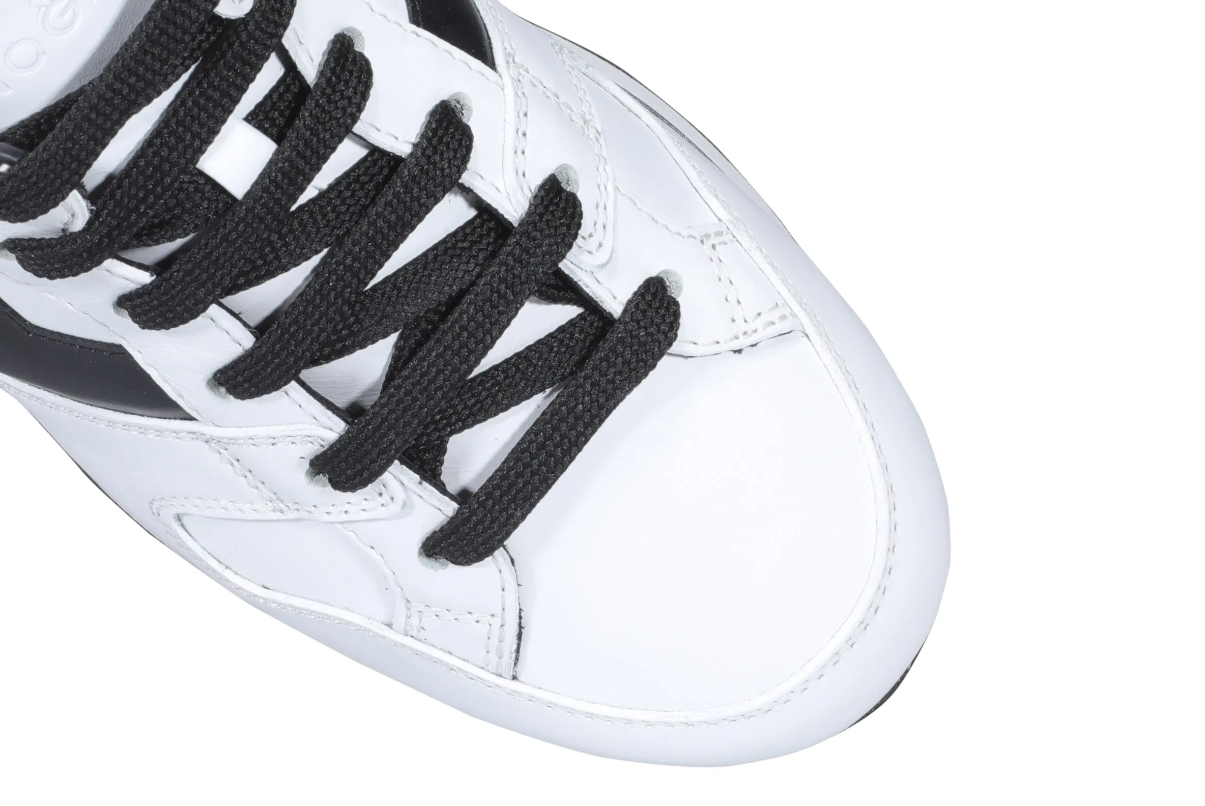Hogan H222 Round Toe Lace-Up Sneakers