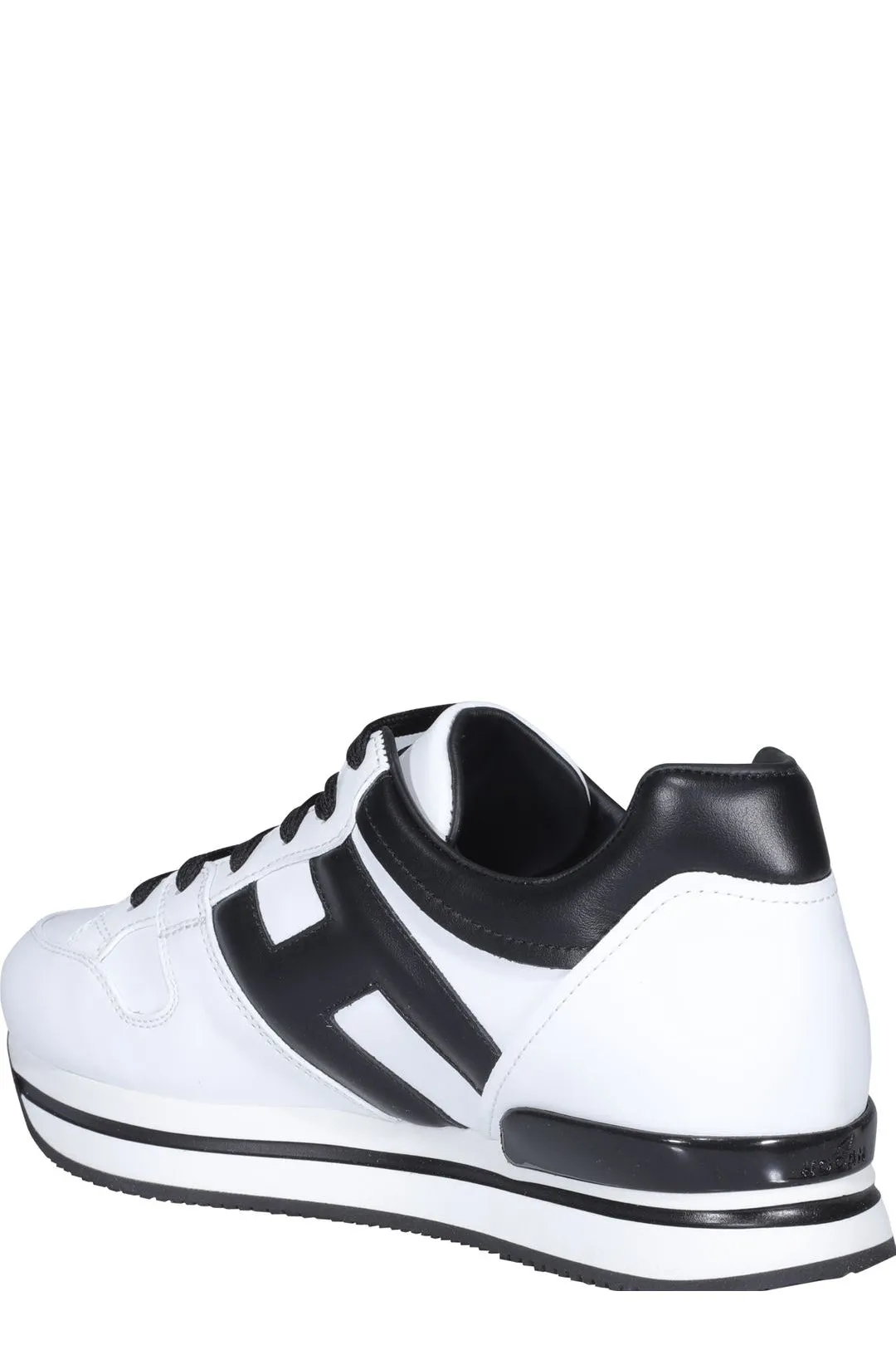 Hogan H222 Round Toe Lace-Up Sneakers