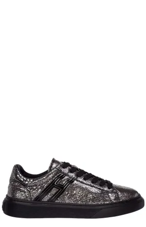 Hogan H365 Metallic Low-Top Sneakers