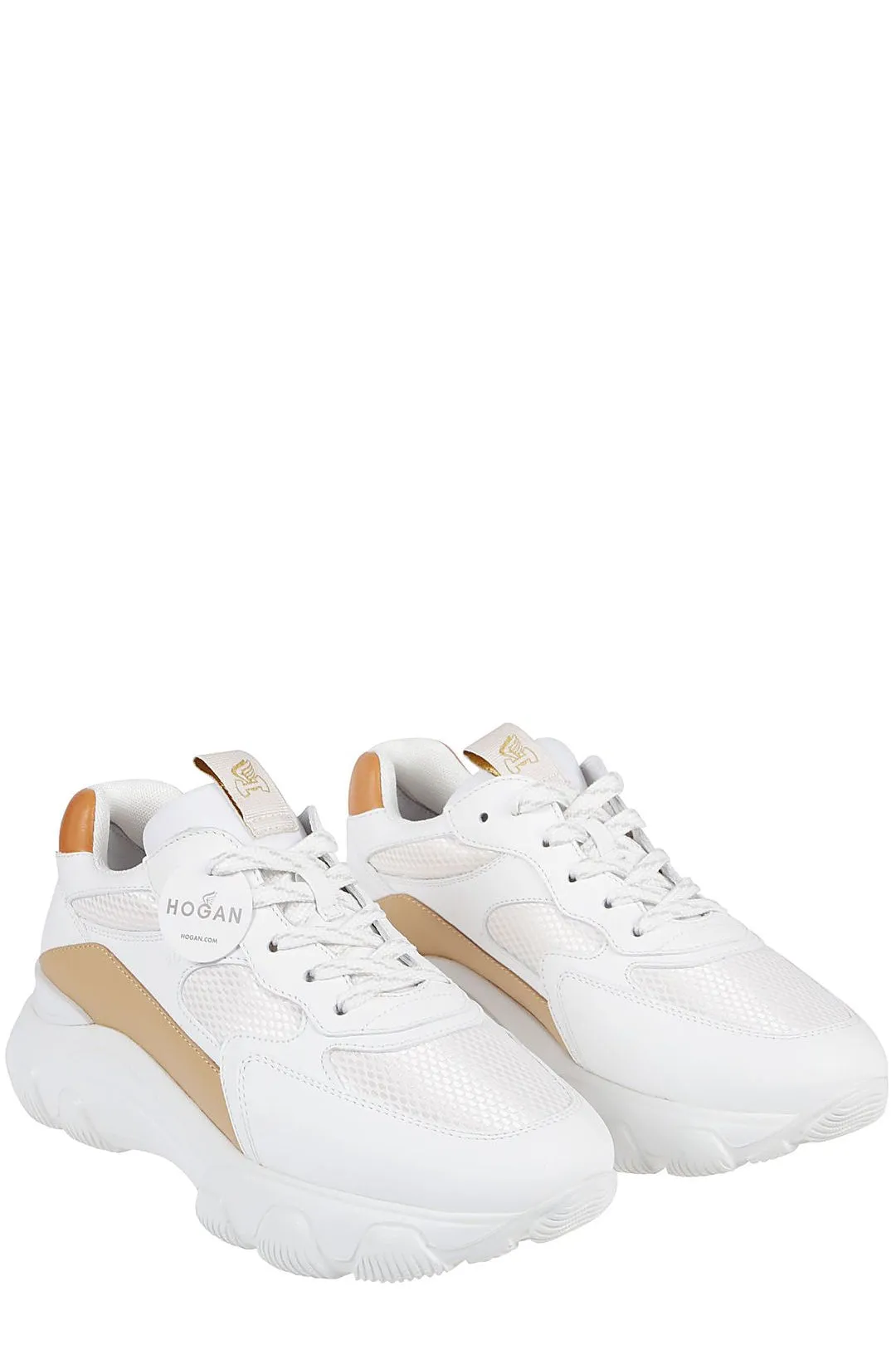 Hogan H540 Lace-Up Logo Detailed Sneakers